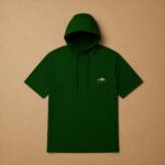 Men’s Short Sleeve Hoodie – Forest Green - Image 2