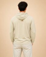 Men’s Lightweight Hoodie – Light Beige - Image 2