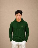 Men’s Lightweight Hoodie – Deep Green