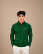 Men’s Quarter Zip Pullover – Green